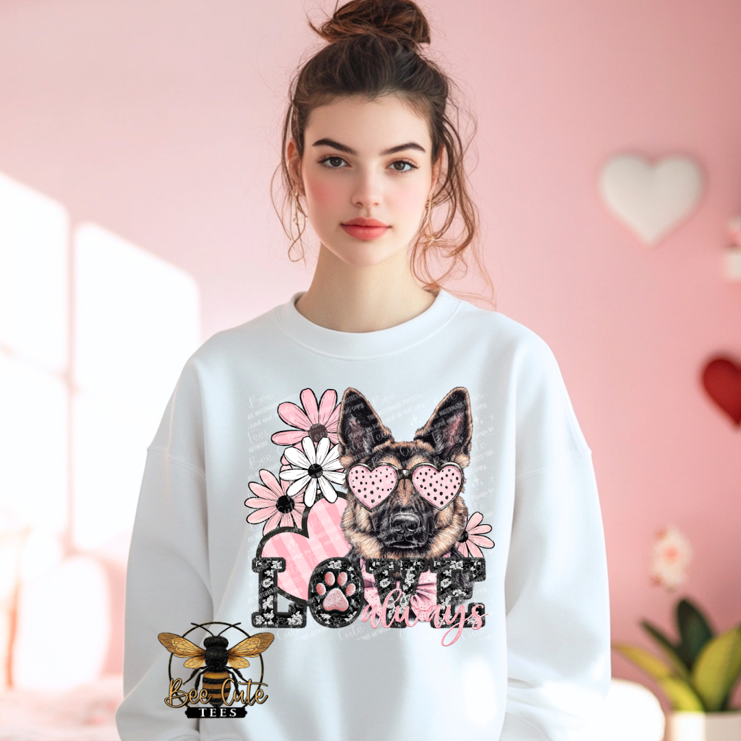 German Shepherd Love Always