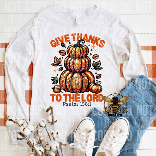 Give Thanks To The Lord