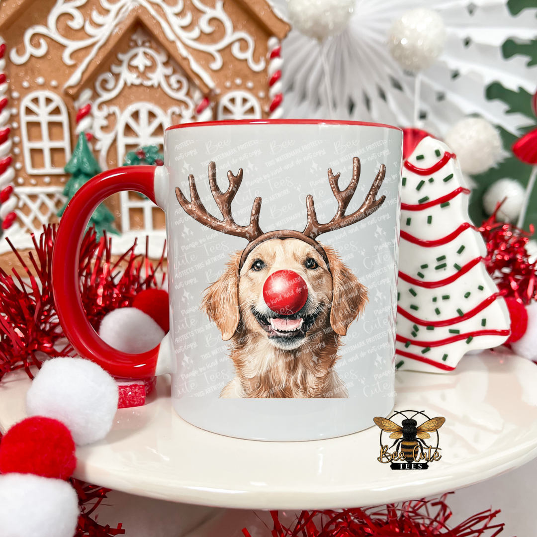 Golden Retriever Christmas Mug