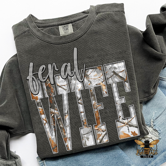 Gray Camo Feral Wife