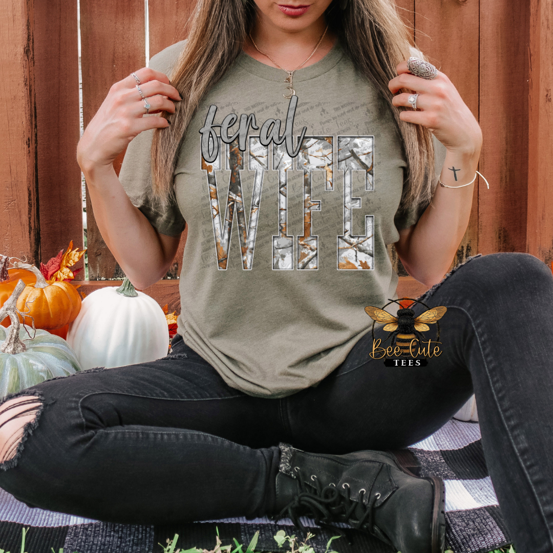 Gray Camo Feral Wife