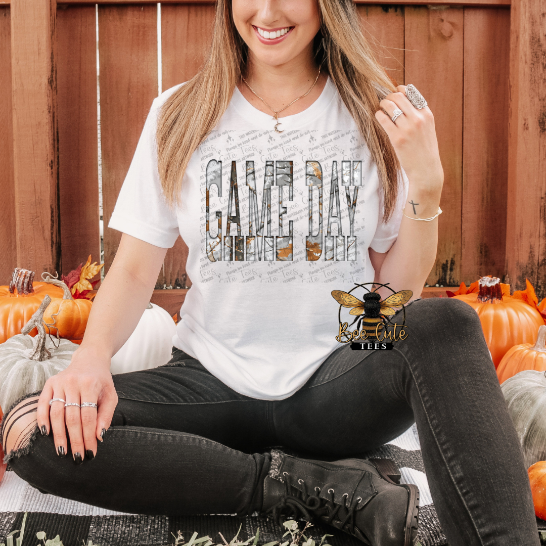 Gray Camo Game Day