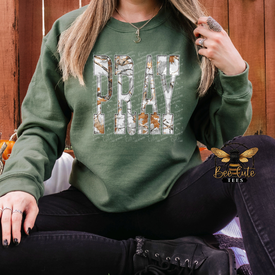 Gray Camo Pray