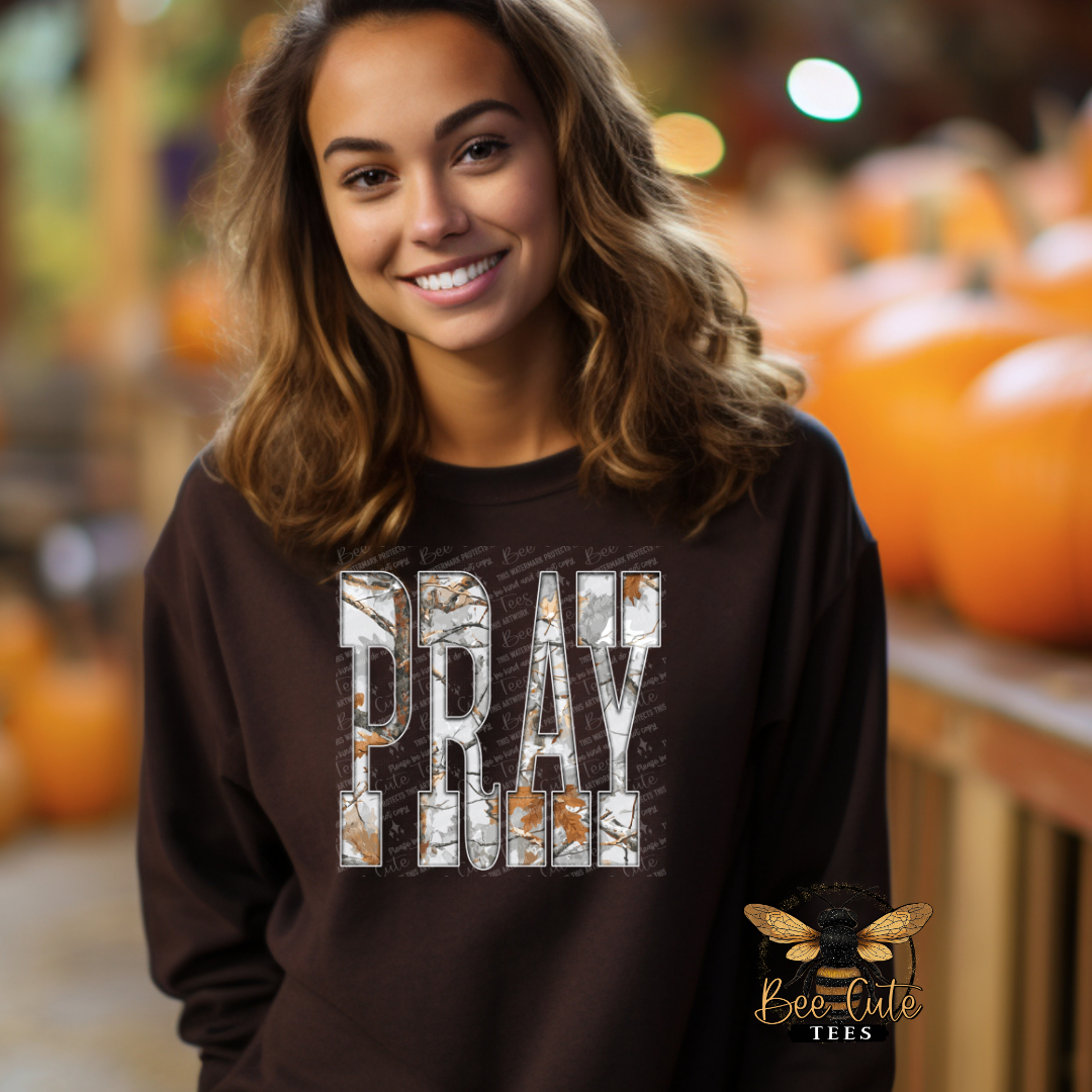 Gray Camo Pray