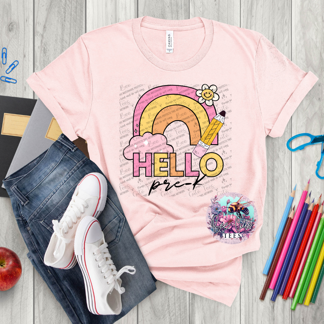 Hello Pre K Rainbow