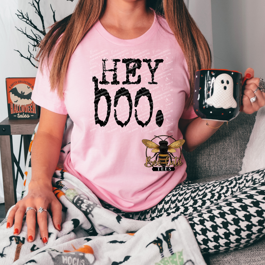 Hey Boo Typography