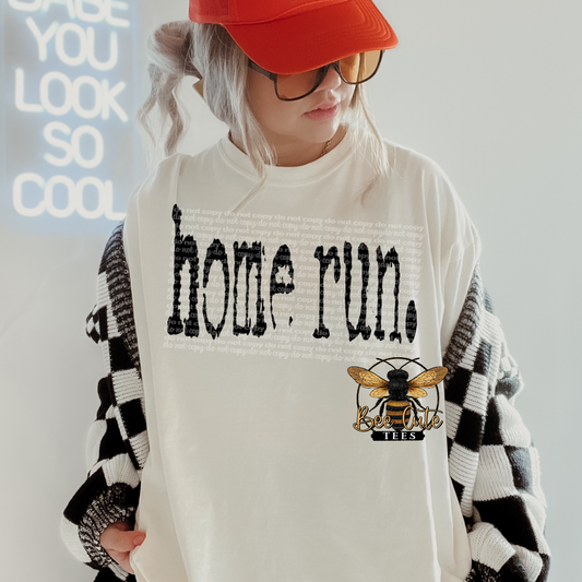Home Run Typography
