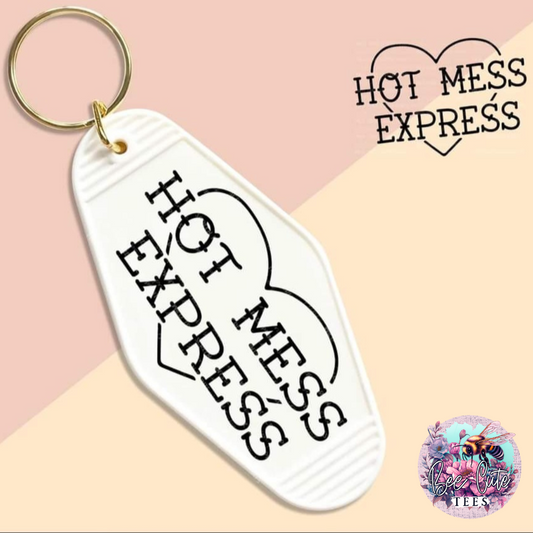 Hot Mess Motel Keychain