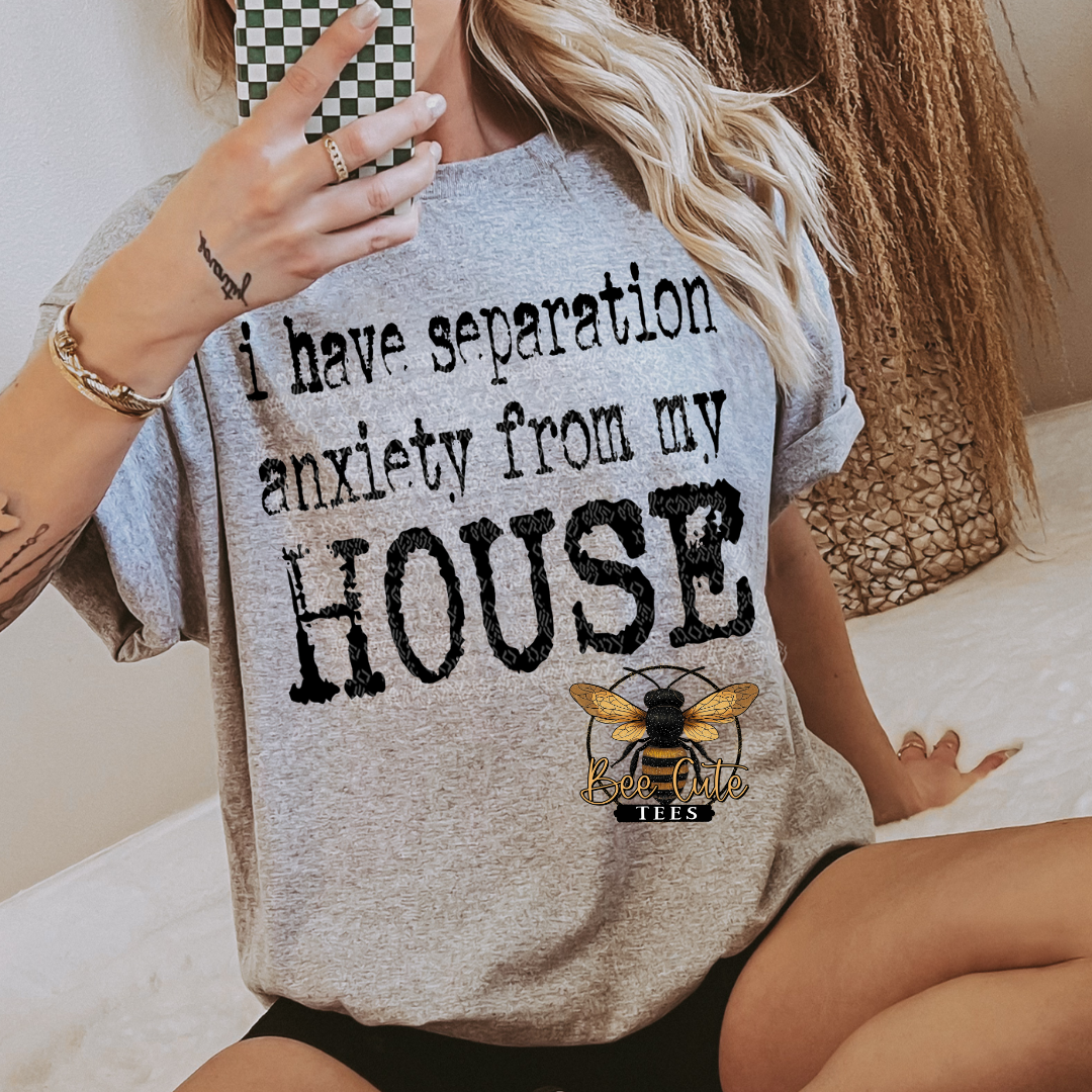 Separation Anxiety From My House Typography