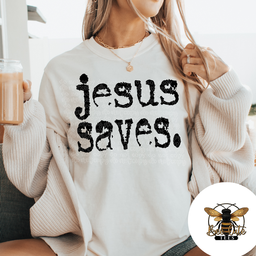 Jesus Saves Typography
