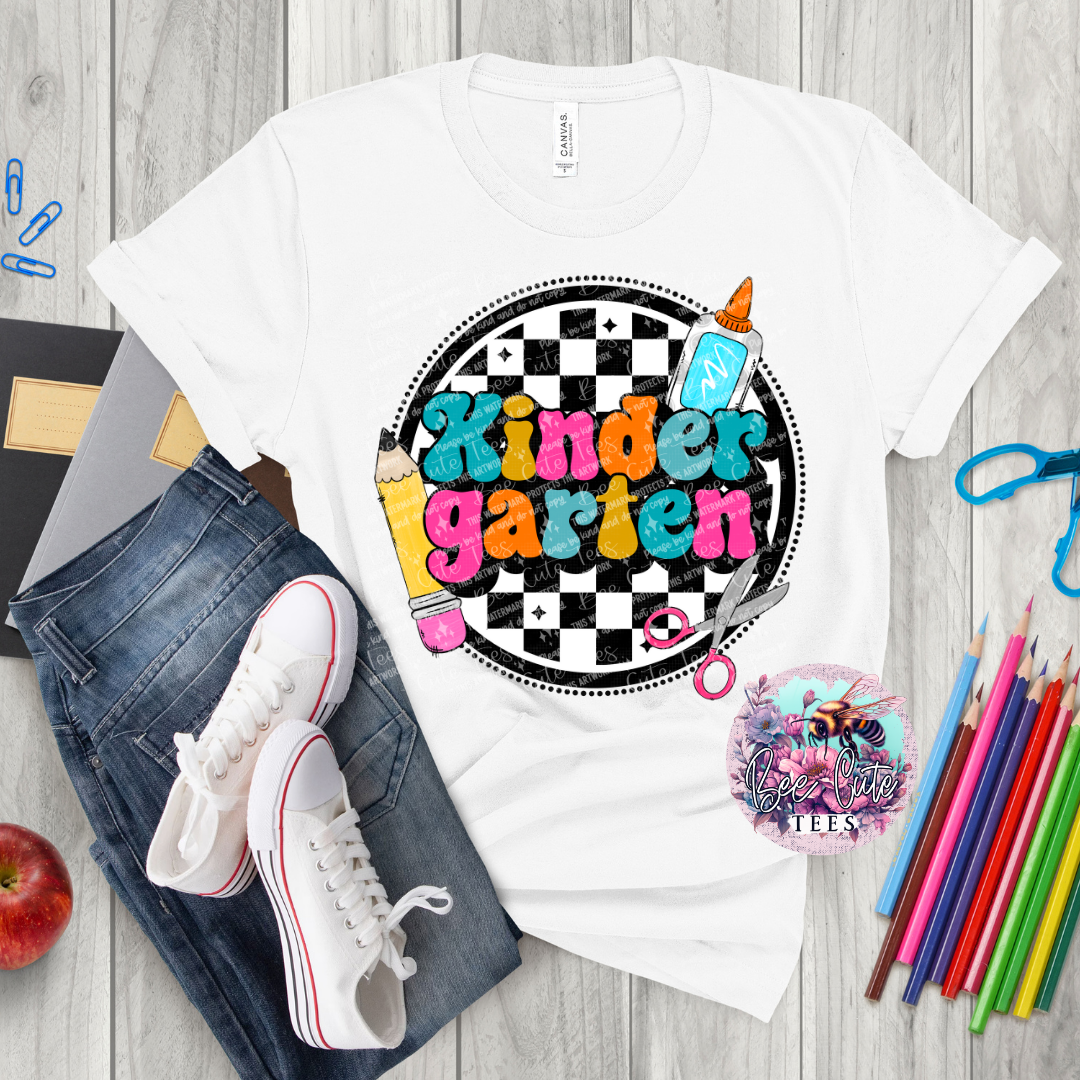 Kindergarten Checkered Circle