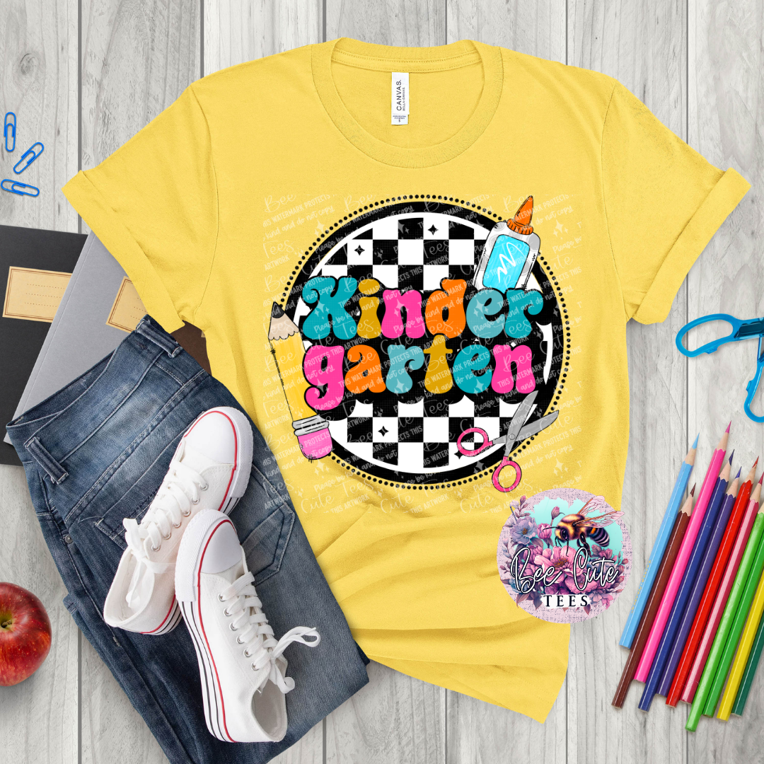 Kindergarten Checkered Circle