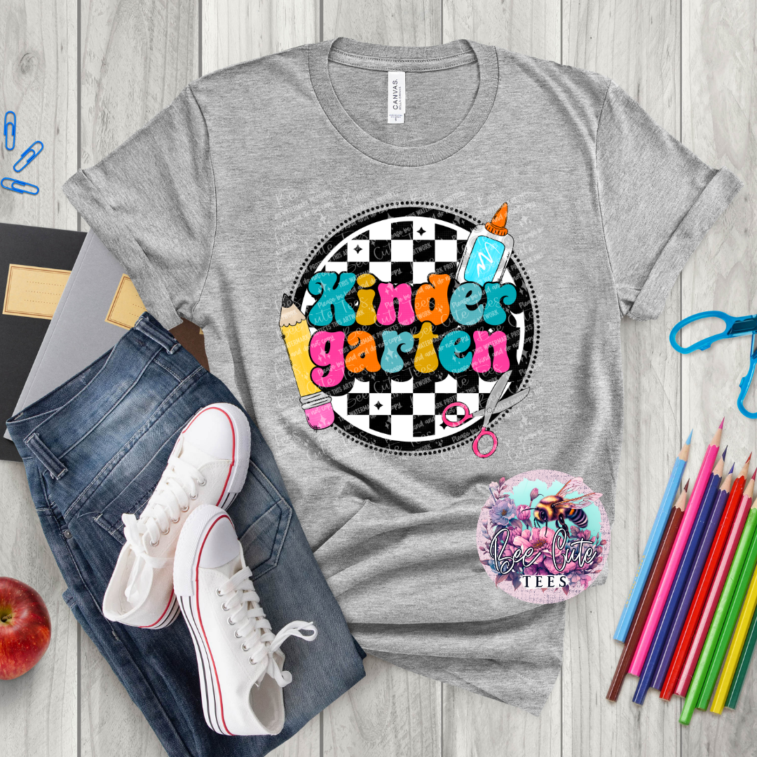 Kindergarten Checkered Circle