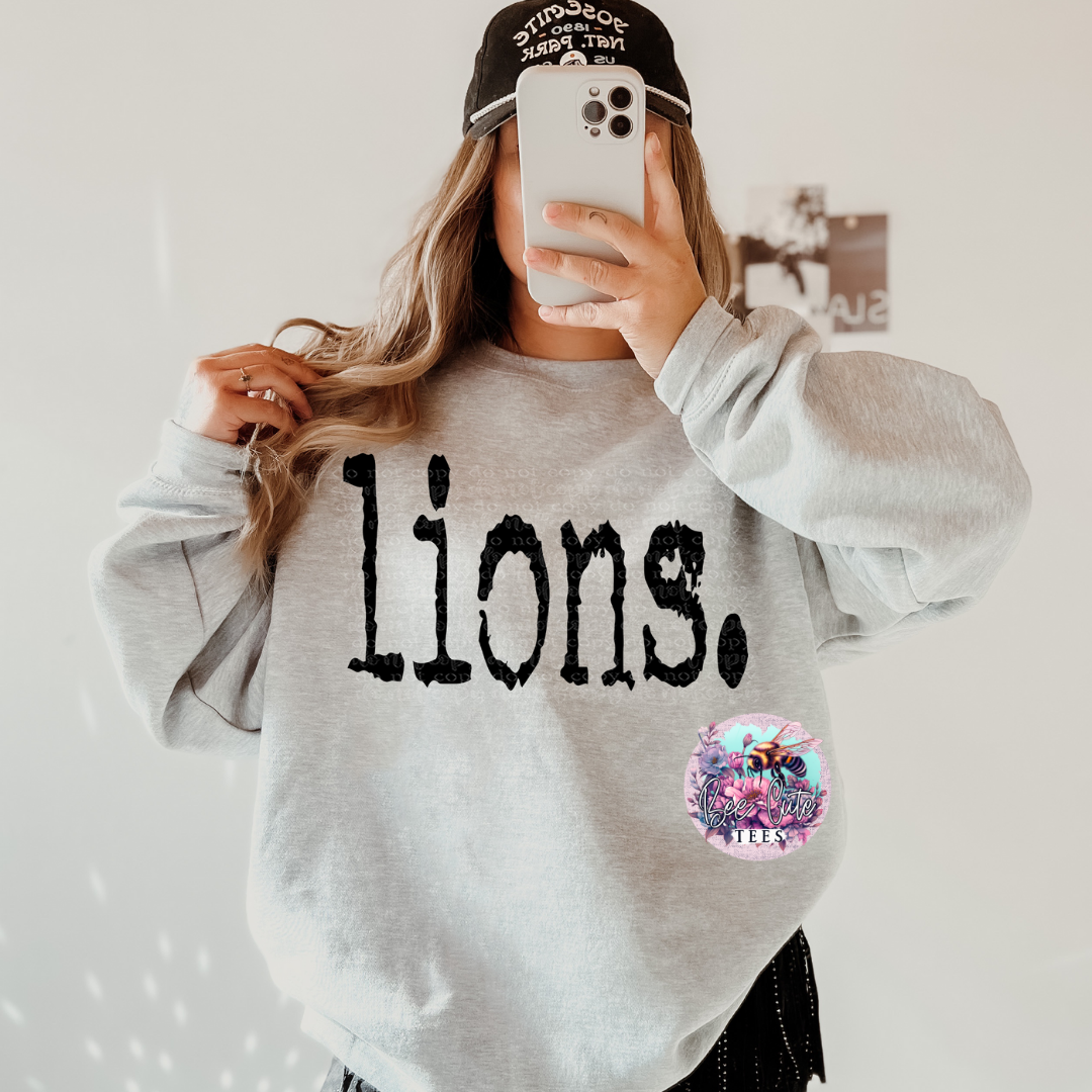 Lions Typography