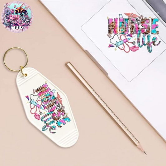 Nurse Life Motel Keychain