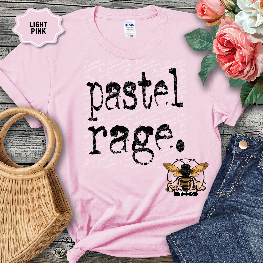 Pastel Rage Typography