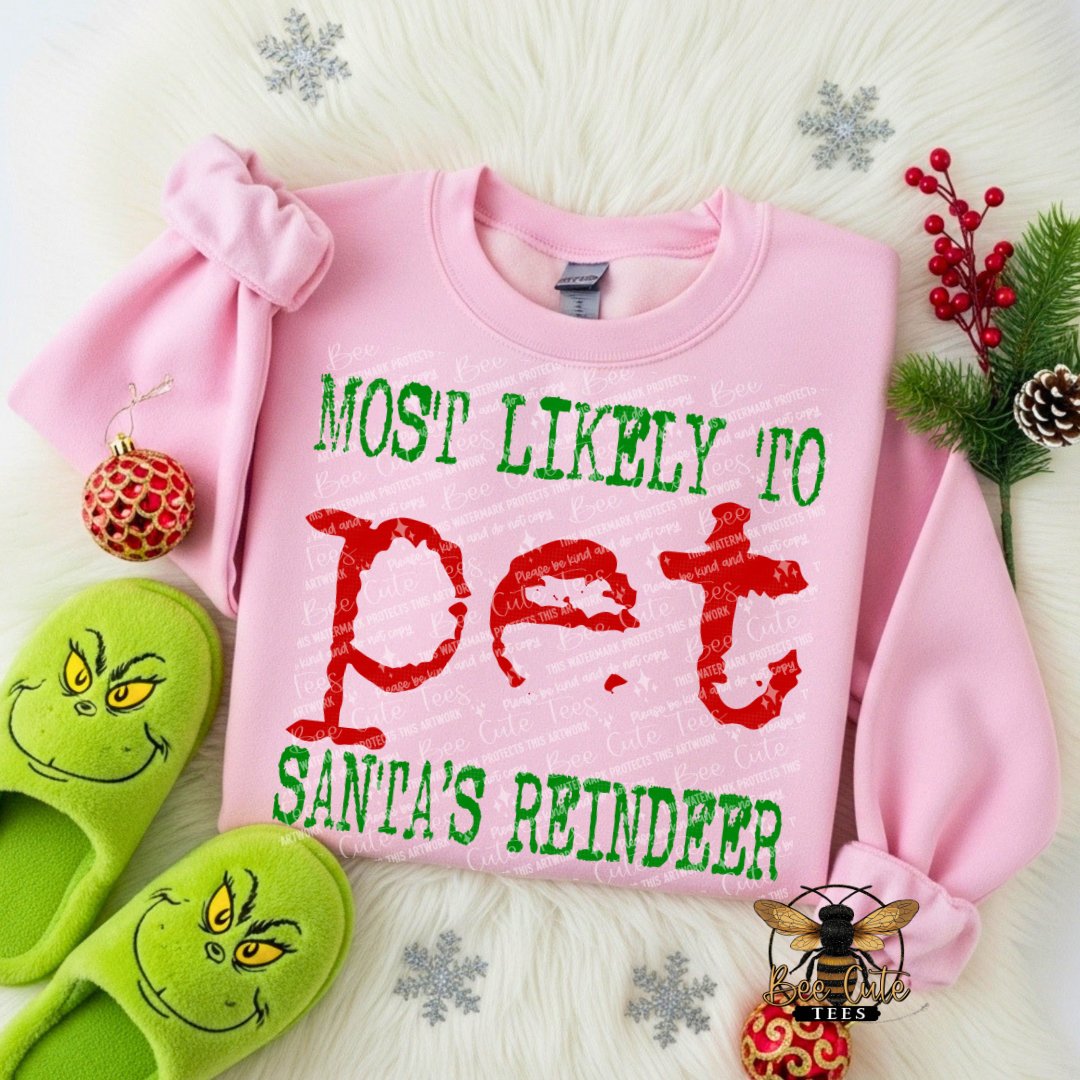 Most Likely To Pet Santa's Reindeer