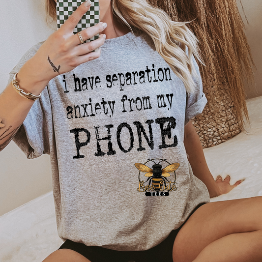 Separation Anxiety From My Phone Typography