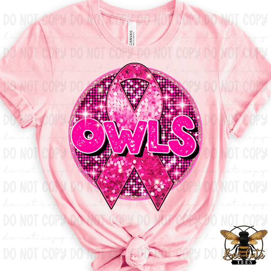 Pink Ribbon Owls