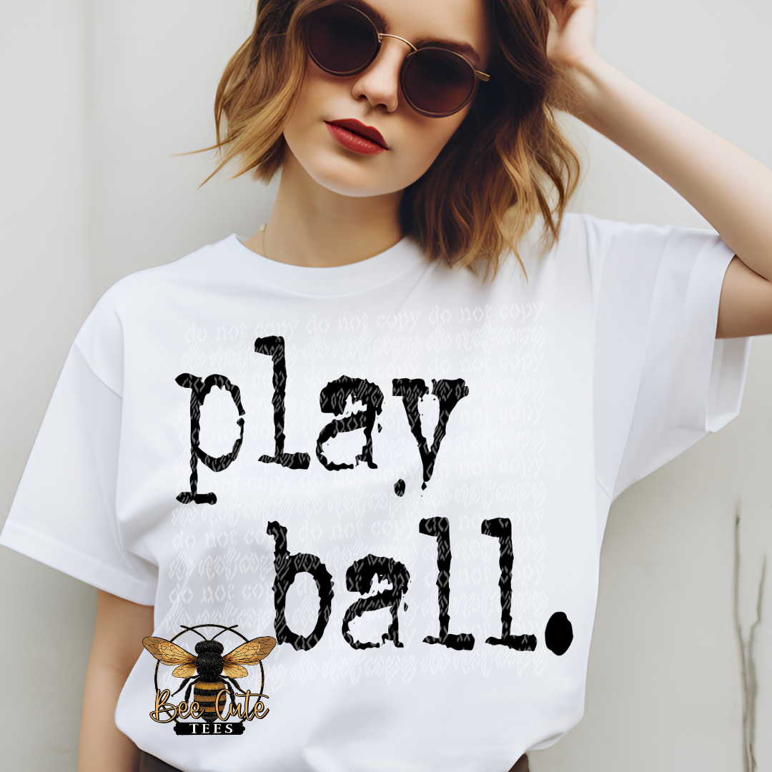 Play Ball Typography