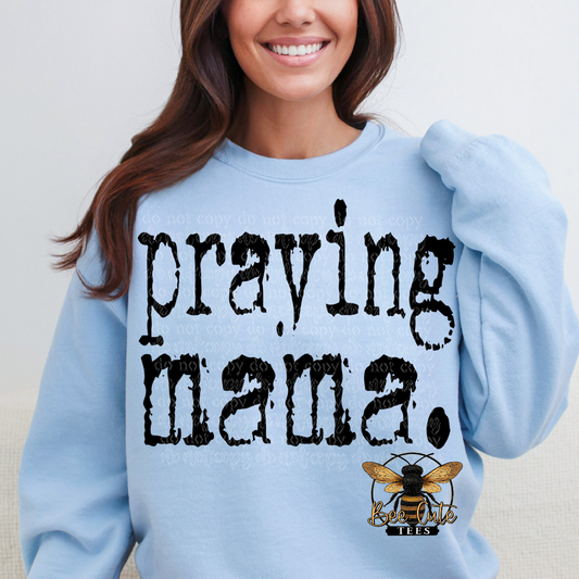 Praying Mama Typography