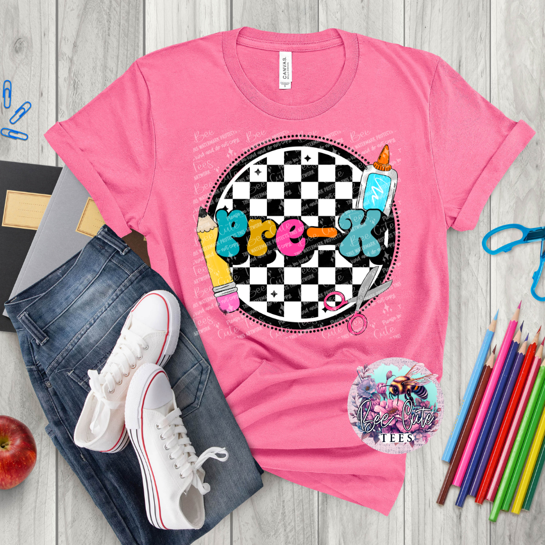 Pre K Checkered Circle