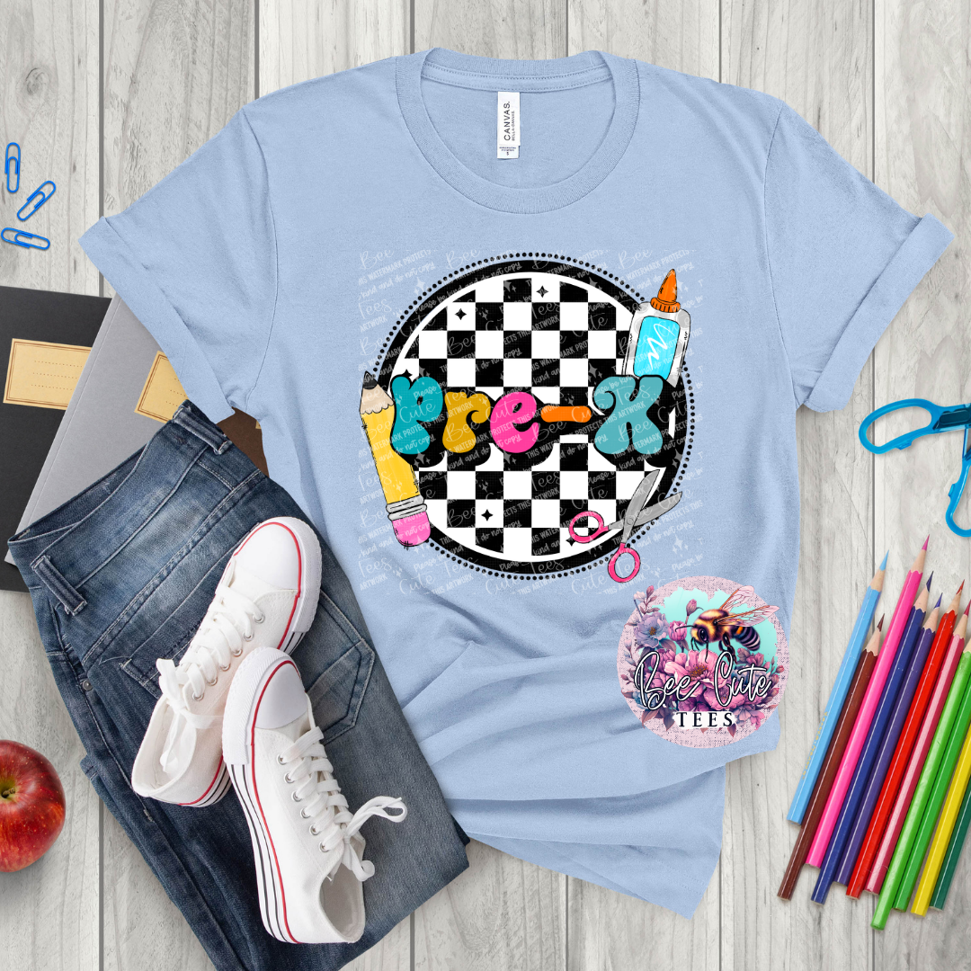 Pre K Checkered Circle