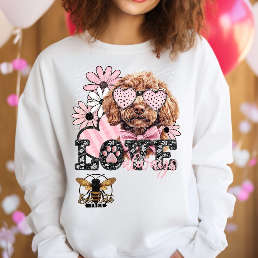 Red Labradoodle Love Always