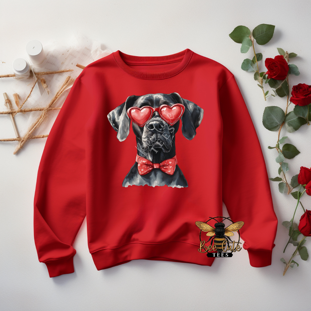 Red Sunnies Great Dane Black