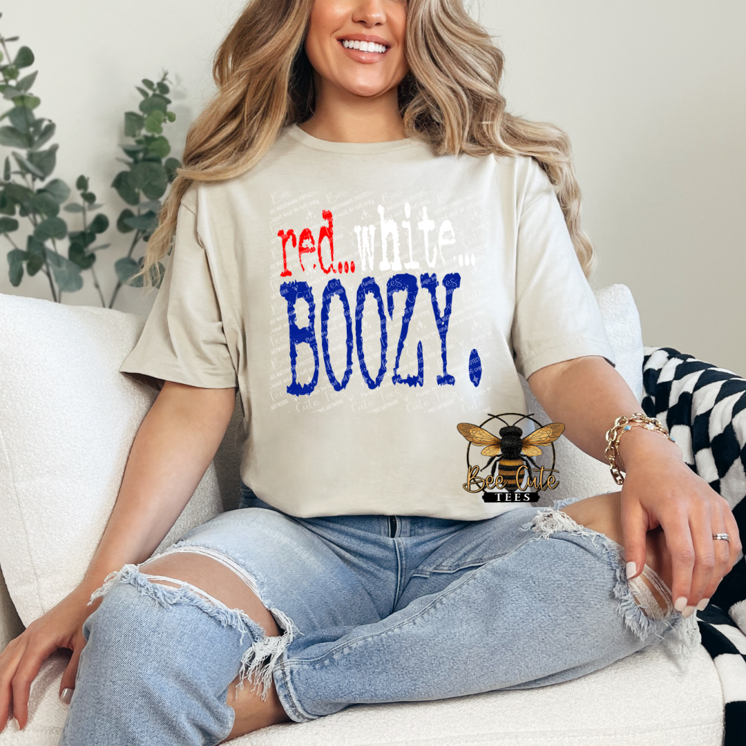Red, White & Boozy Typography