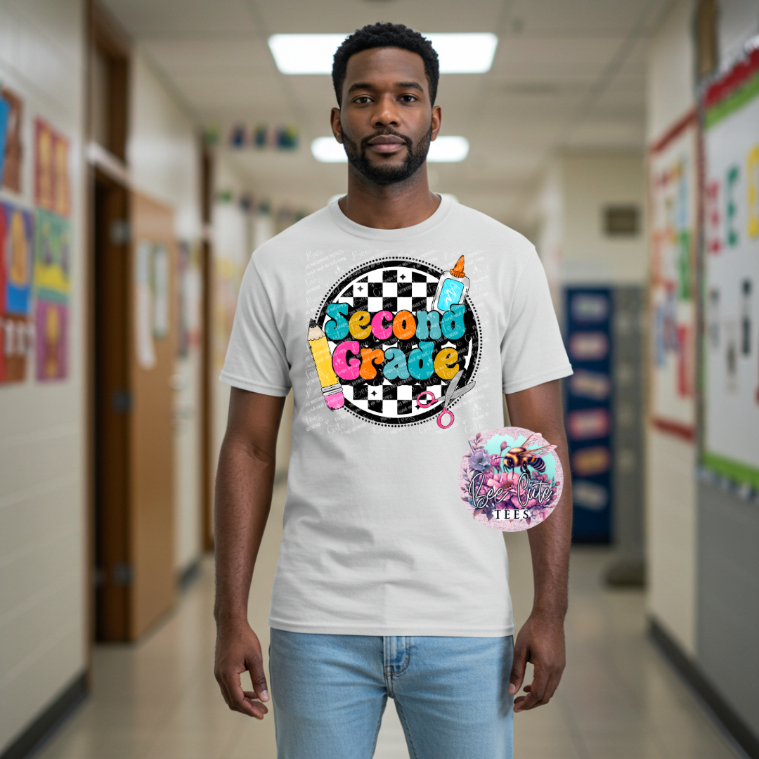 Second Grade Checkered Circle