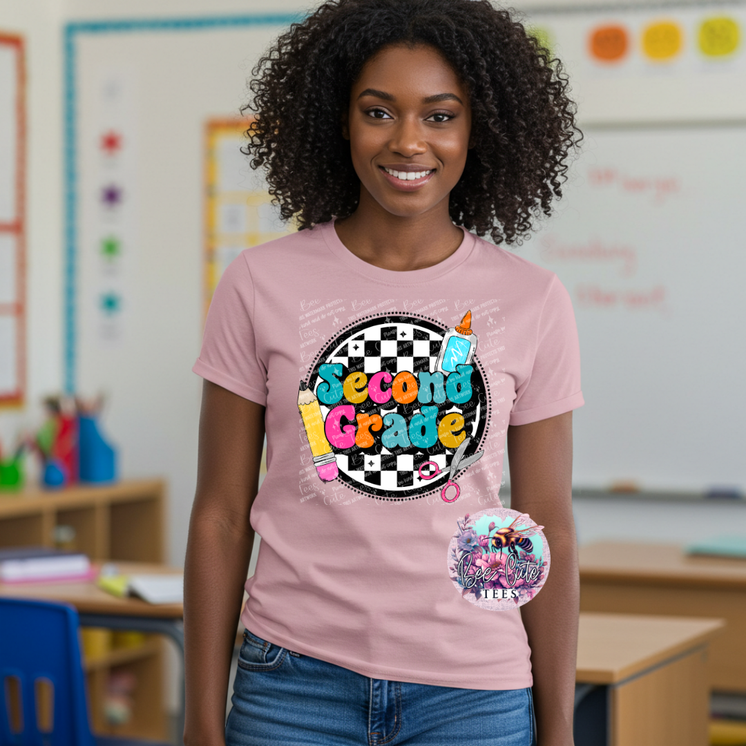 Second Grade Checkered Circle