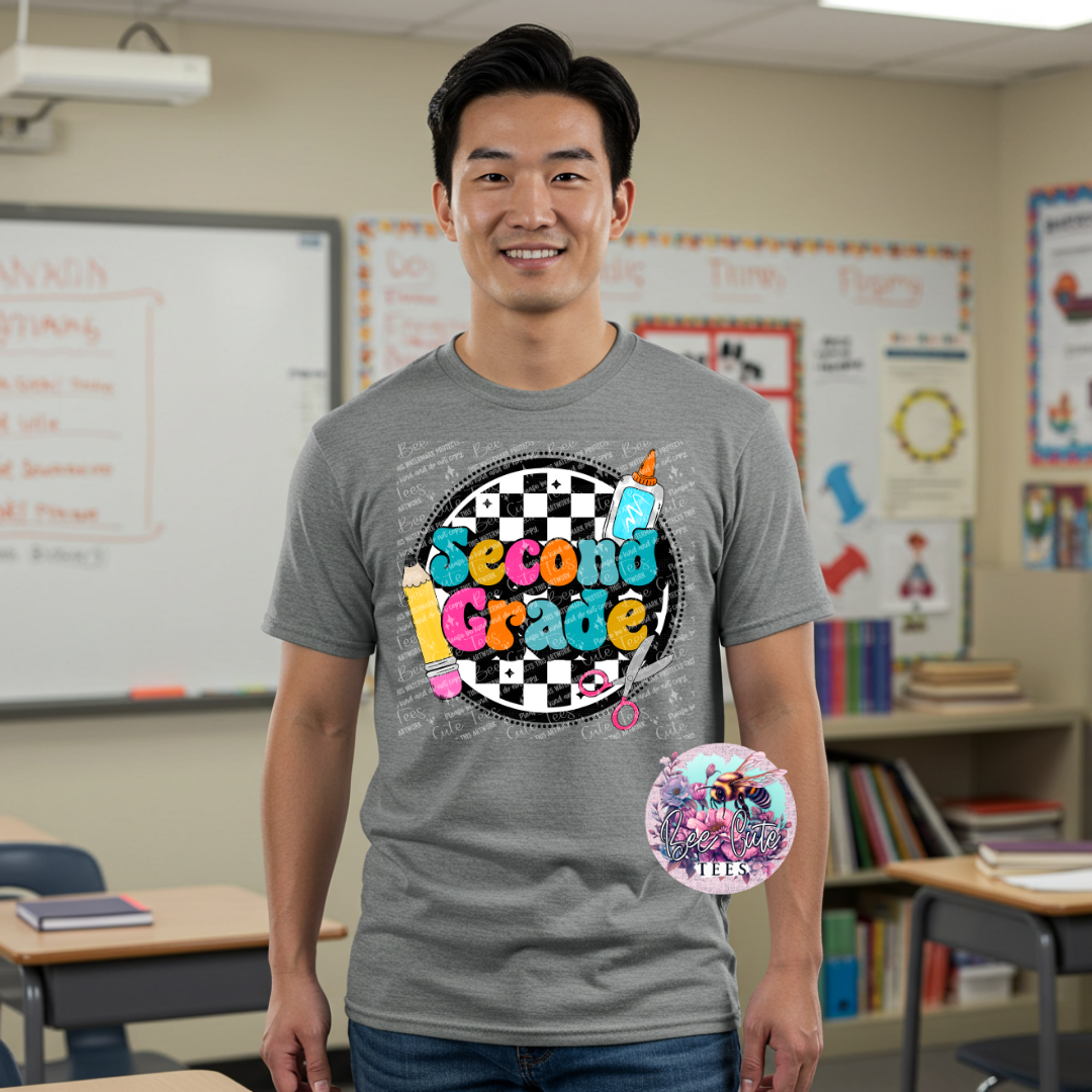 Second Grade Checkered Circle