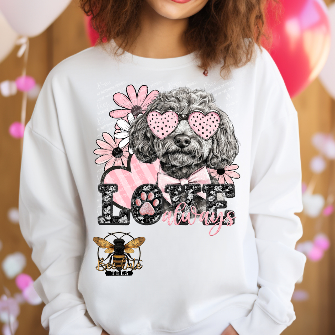 Silver Doodle Love Always