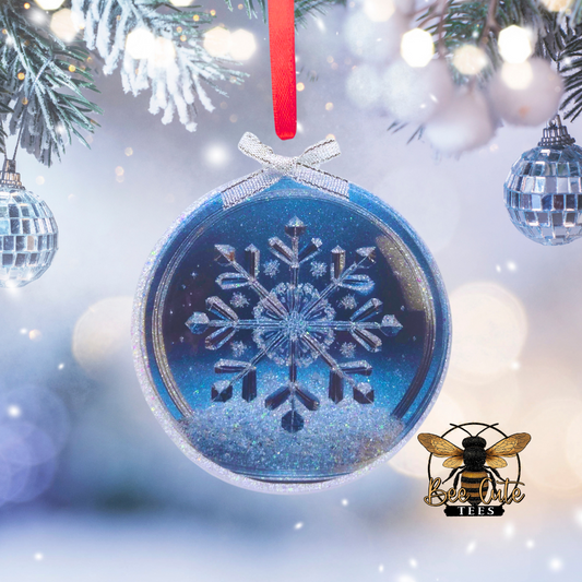 Snowflake Acrylic Christmas Ornament