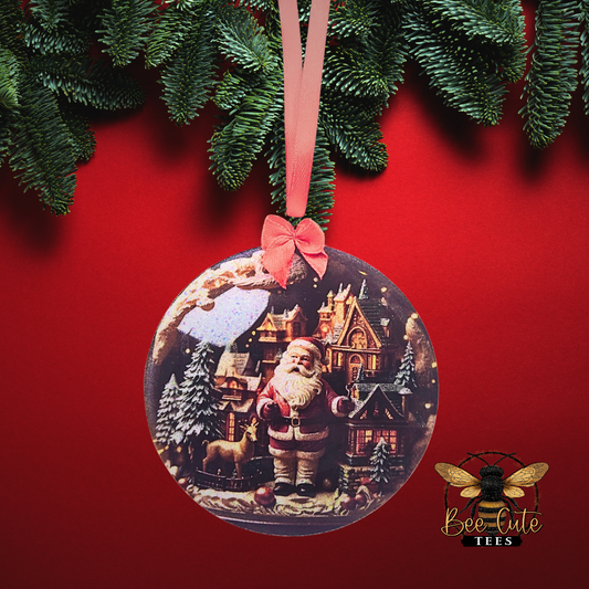 Snowglobe Acrylic Christmas Ornament