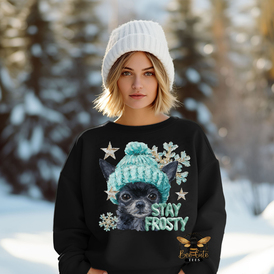 Stay Frosty Chihuahua Black