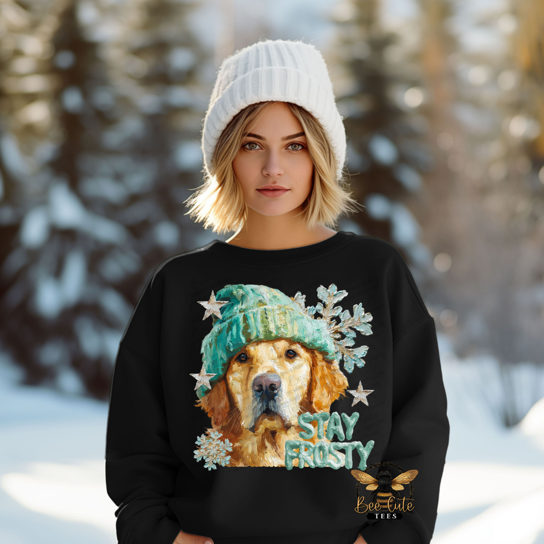 Stay Frosty Golden Retriever