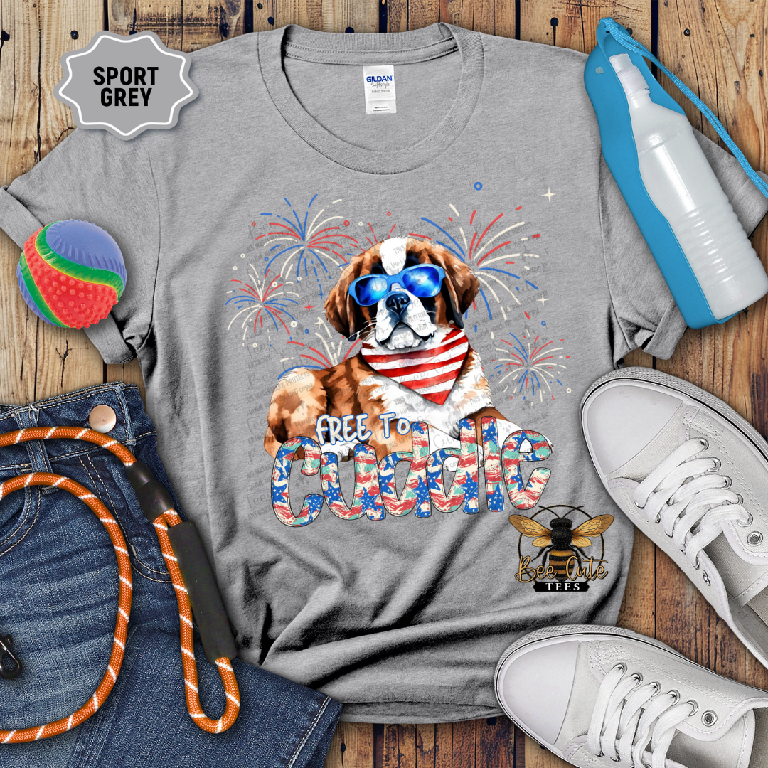Free To Cuddle St. Bernard