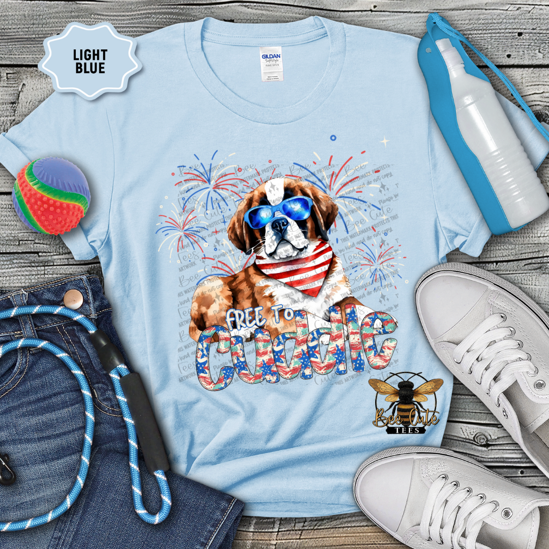 Free To Cuddle St. Bernard
