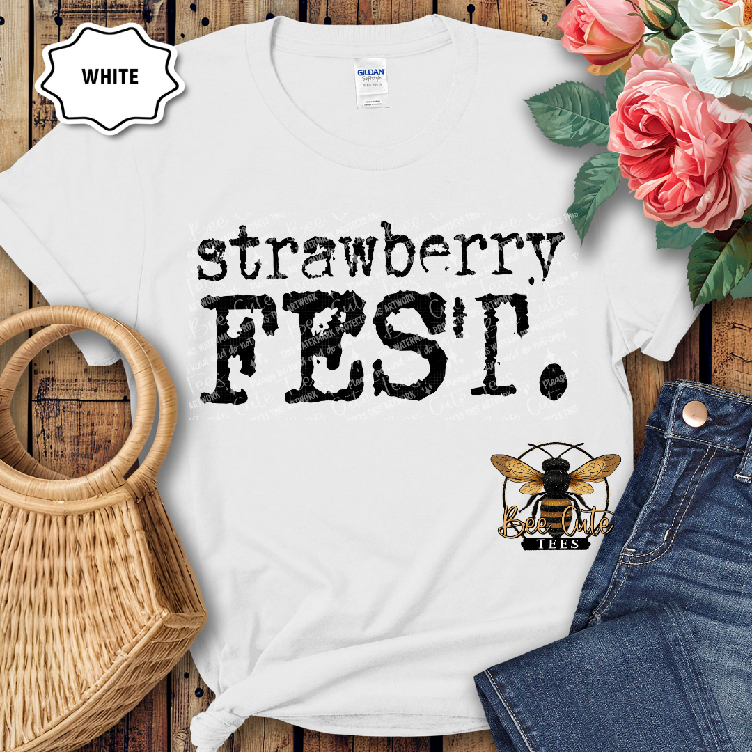 Strawberry Fest Typography