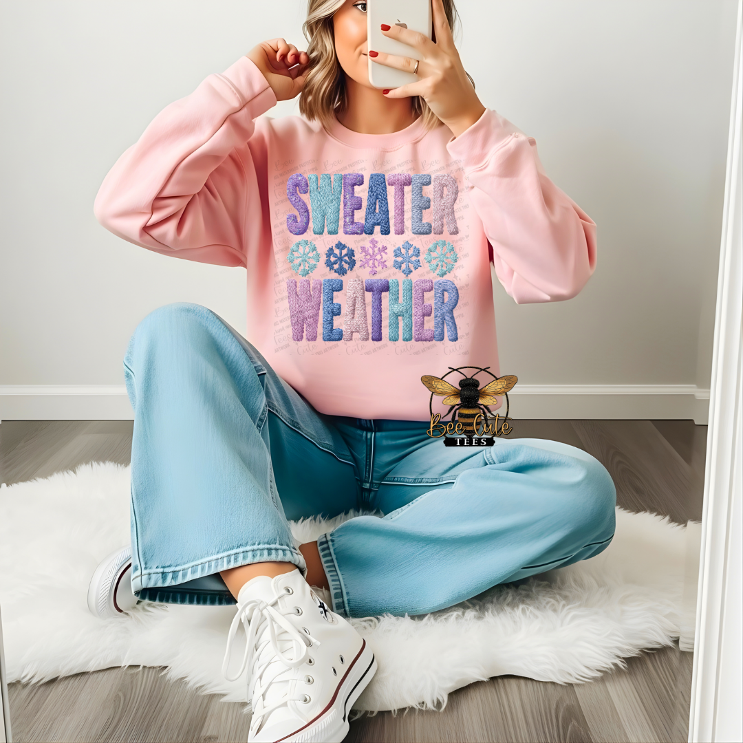 Sweater Weather Faux Latch Hook Yarn Crochet