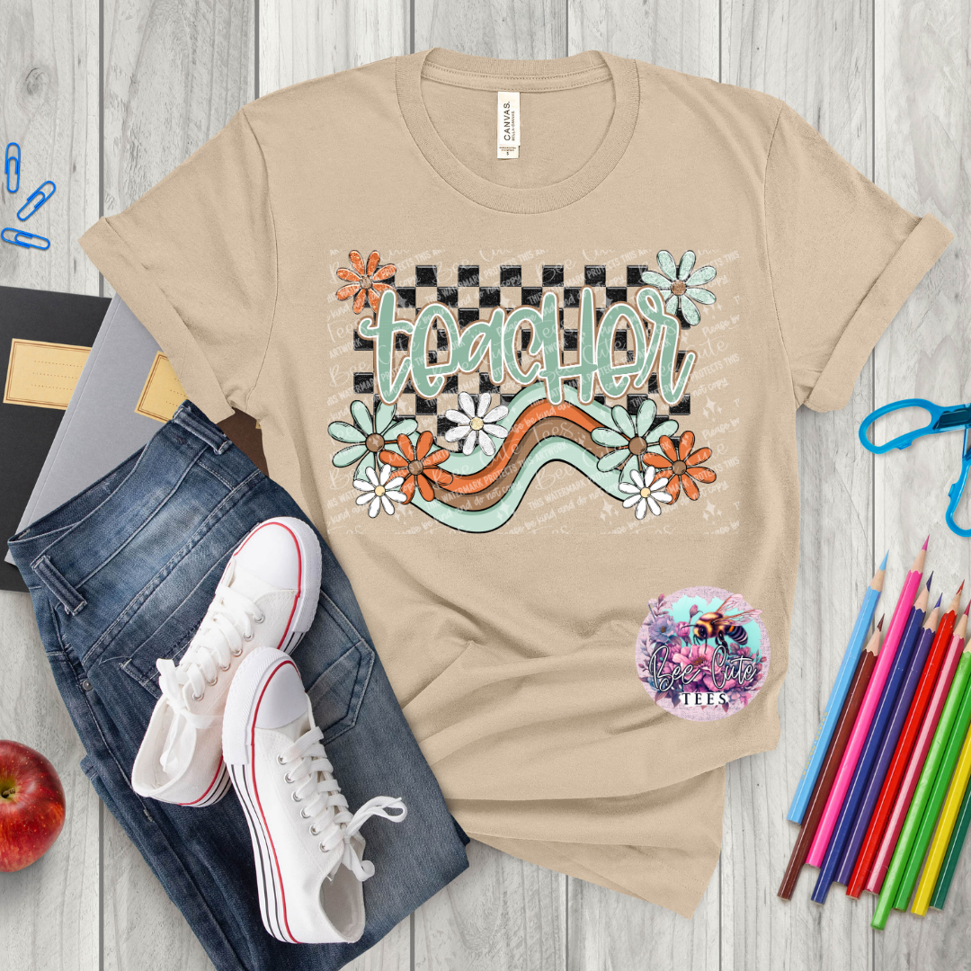 Teacher Boho Waves