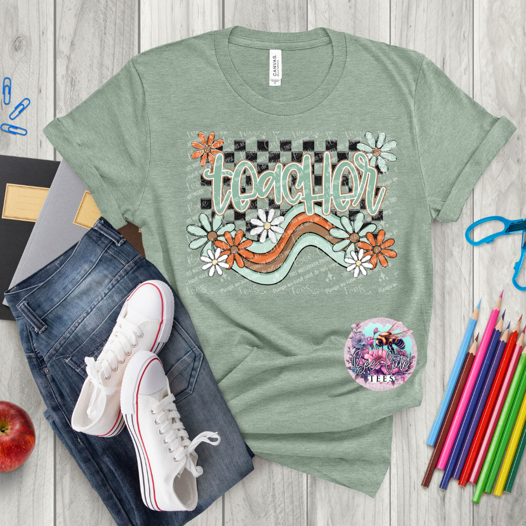 Teacher Boho Waves