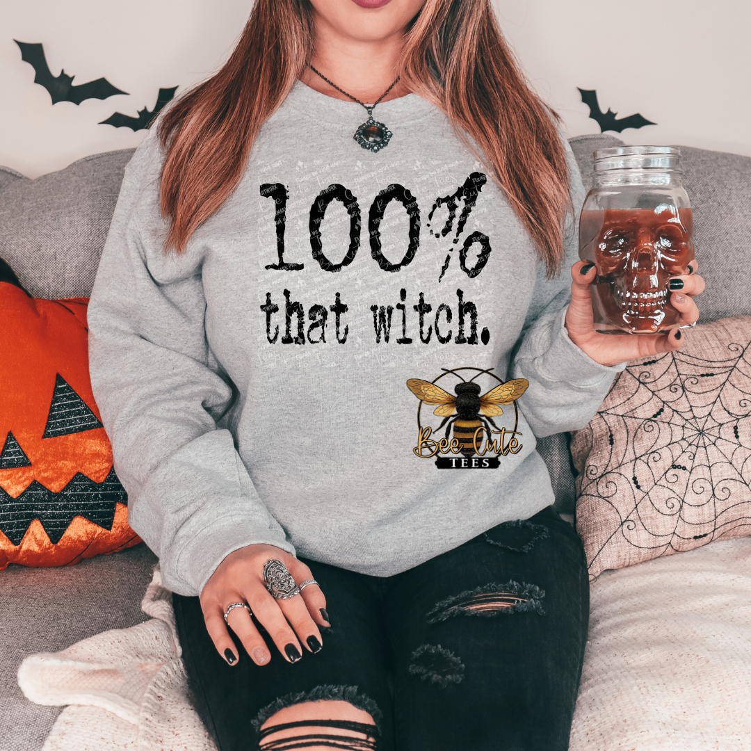 100% That Witch Typography