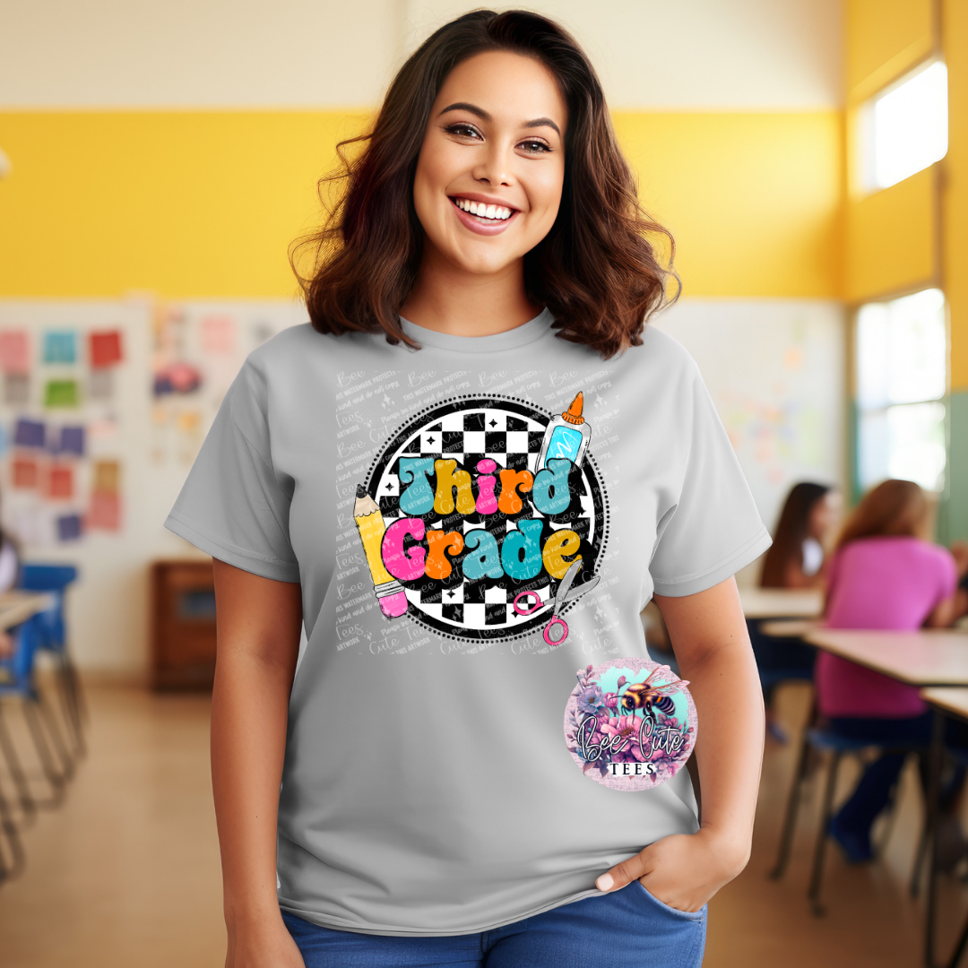Third Grade Checkered Circle