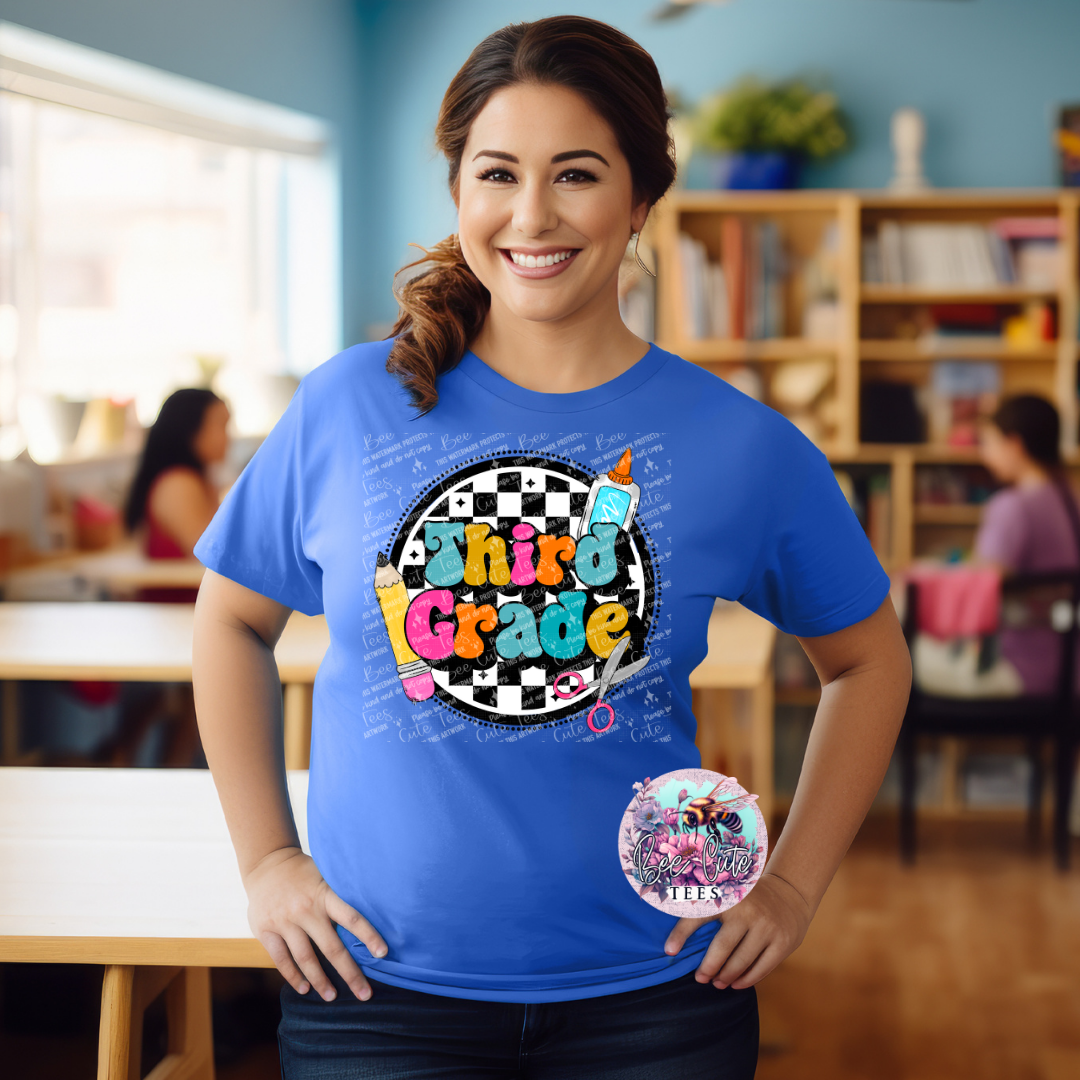 Third Grade Checkered Circle