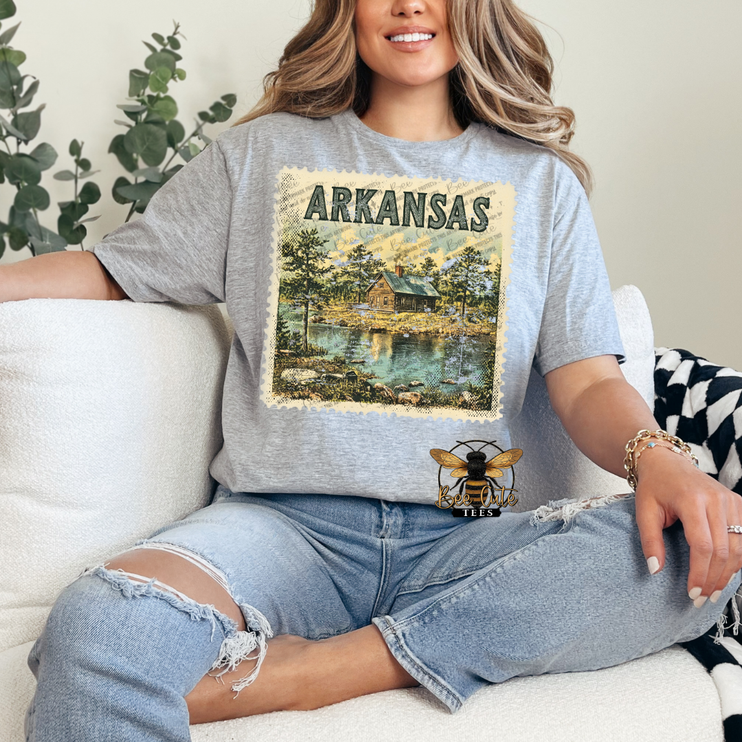 Vintage Arkansas Stamp