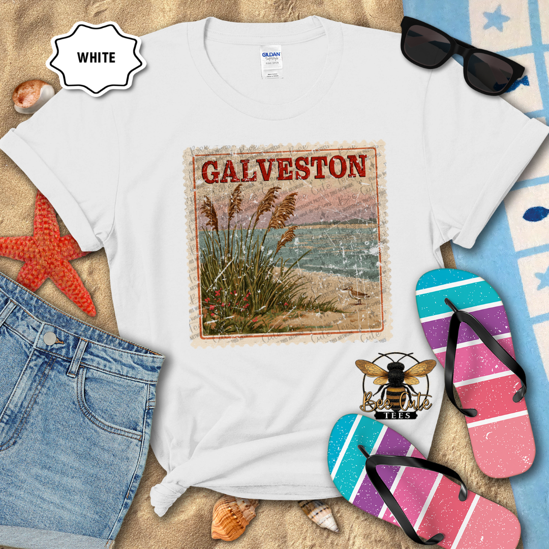 Vintage Galveston Stamp