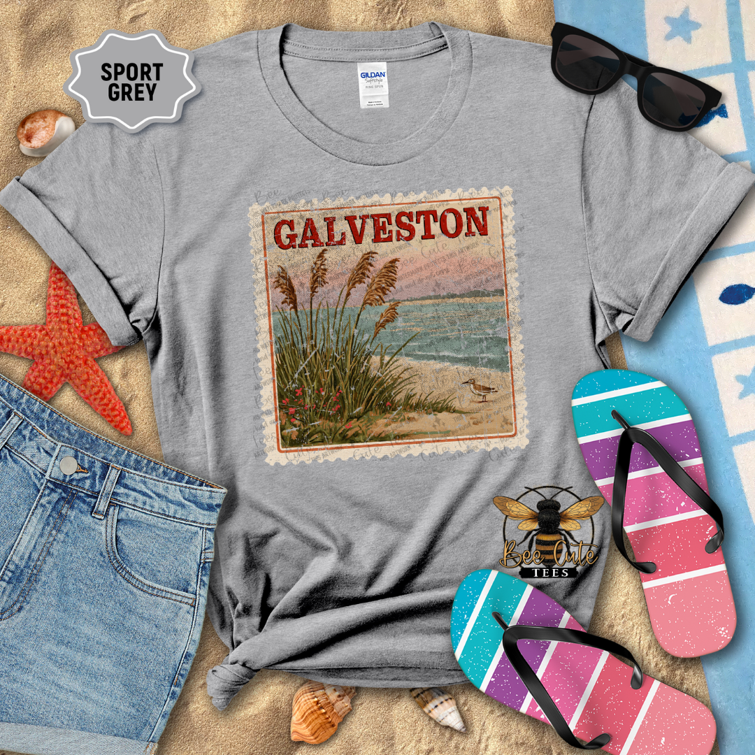 Vintage Galveston Stamp